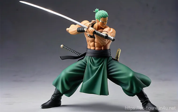 인기 있는 애니메이션 피규어 TOP 5 - Prompt 1: Dynamic Swordsman Figure**