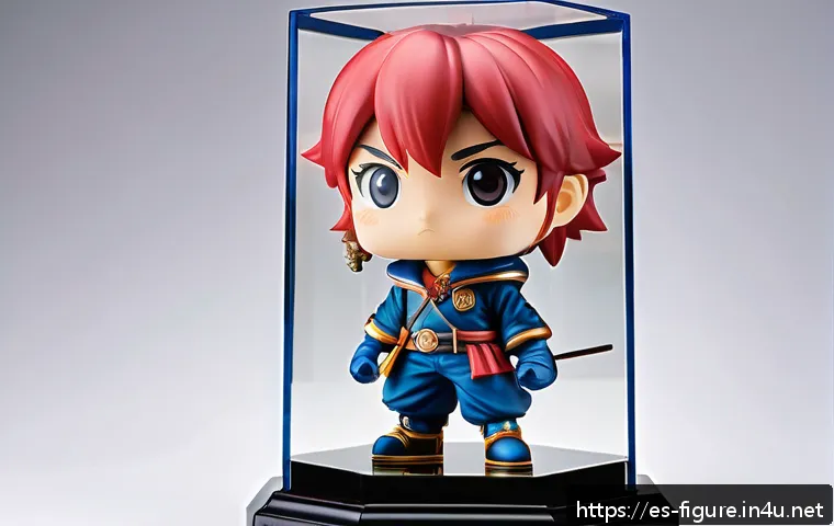 피규어 커뮤니티에서 인기 있는 주제 - A highly detailed limited edition anime figure displayed in a UV-protected glass showcase, represent...
